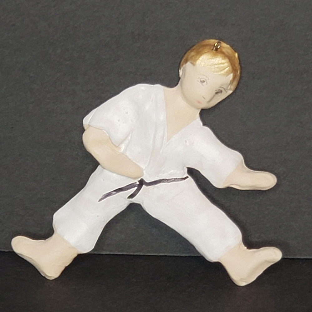 Christmas Ornament Karate Boy